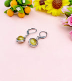 Natural Tiger Eye Hypoallergenic Earrings, N4691S