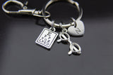 Eye Chart Keychain Reading Glasses Keychain Eye Care Keychain Ophthalmologist Jewelry Vision Gift Optometry Gift Personalized Keychain