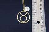 Gold Taurus Charm Necklace Taurus Necklace Taurus Charm Taurus Pendant Taurus Sign Of Zodiac Constellations Necklace Personalized Necklace