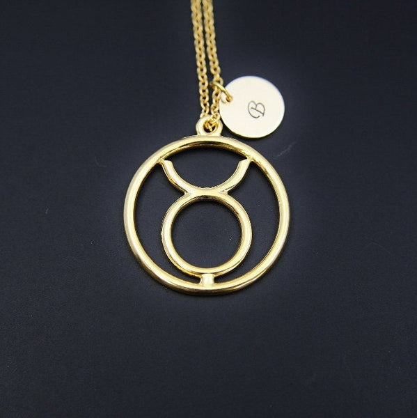 Gold Taurus Charm Necklace Taurus Necklace Taurus Charm Taurus Pendant Taurus Sign Of Zodiac Constellations Necklace Personalized Necklace