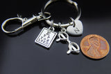 Eye Chart Keychain Reading Glasses Keychain Eye Care Keychain Ophthalmologist Jewelry Vision Gift Optometry Gift Personalized Keychain