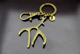 Hunter Gift Christmas Gift Antler Keychain Deer Antler Charm Antler Charm Elk Antler Keychain Elk Antler Charm Personalized Initial Keychain