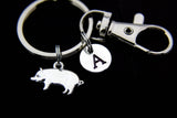Pet Lover Gift Pet Gift 4H Gifts Pig Farm Gifts Farmer Gifts Pet Pig Lover Gifts, 4-H Gifts, Pig Keychain, Pig Charms, Personalized Keychain