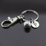 Volleyball Keychain in Silver, AN115