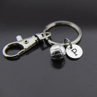 Volleyball Keychain in Silver, AN115