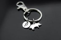 Pet Lover Gift Pet Gift 4H Gifts Pig Farm Gifts Farmer Gifts Pet Pig Lover Gifts, 4-H Gifts, Pig Keychain, Pig Charms, Personalized Keychain