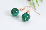 Agate Earrings, Natural Gemstone Jewelry, N3705