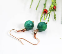 Agate Earrings, Natural Gemstone Jewelry, N3705