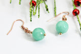 Jade Earrings, Natural Gemstone Jewelry