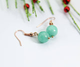 Jade Earrings, Natural Gemstone Jewelry