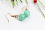 Jade Earrings, Natural Gemstone Jewelry