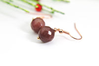 Jade Earrings, Natural Gemstone Jewelry, N3706