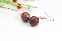 Jade Earrings, Natural Gemstone Jewelry, N3706