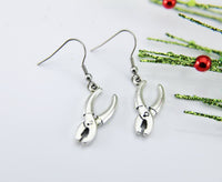 Plier Earrings Christmas Gift Silver Plier Charm Earrings Artisan Jewelry Gift for Artist Dangle Earrings Christmas Gift