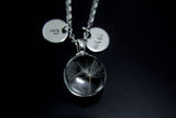 Best Christmas Gift, Dandelion Charm Necklace, Wish Gift, Birthday Gifts, Terrarium Jewelry, Pressed Flowers Jewelry, Gardening Gift