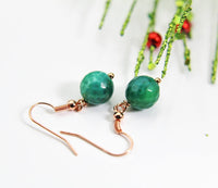 Agate Earrings, Natural Gemstone Jewelry, N3705