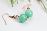 Jade Earrings, Natural Gemstone Jewelry