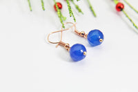 Jade Earrings Blue Jade Earrings, Natural Gemstone Jewelry,