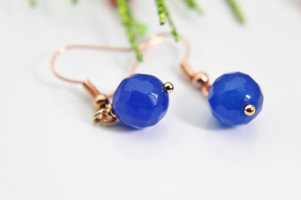 Jade Earrings Blue Jade Earrings, Natural Gemstone Jewelry,