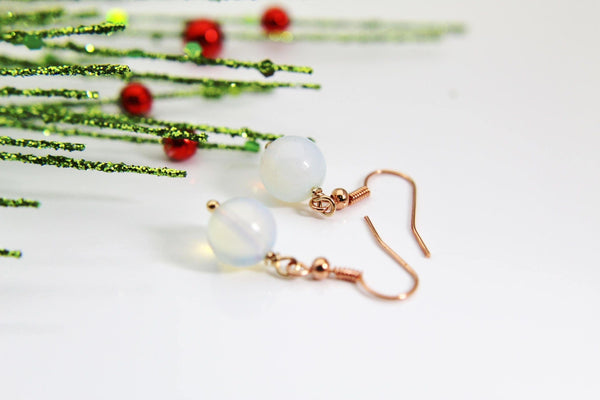 Opal Earrings, Gemstone Jewelry