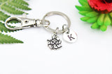 Best Christmas Gift, Pinwheel Keychain, Pinwheel Charm, Windmill Keychian, Windmill Charm, Personalized Keychain, Initial Keychain