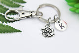 Best Christmas Gift, Pinwheel Keychain, Pinwheel Charm, Windmill Keychian, Windmill Charm, Personalized Keychain, Initial Keychain