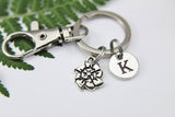 Best Christmas Gift, Pinwheel Keychain, Pinwheel Charm, Windmill Keychian, Windmill Charm, Personalized Keychain, Initial Keychain