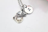 Silver Artist Palette Necklace, Paint Palette Charm, Artist Charm, Artist Gift, Art Teacher Gift, Personalized  Custom Monogram, N2635