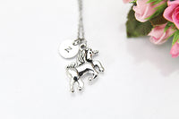 Unicorn Necklace, Silver Unicorn Charm, Fairytale Gift, Fantasy Gift, Personalized Gift, Best Friend Gift, Coworker Gift, Girlfriend Gift