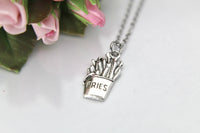 French Fries Necklace, Foodie Gift, Personalized Gift, N2262A