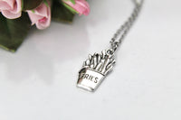 French Fries Necklace, Foodie Gift, Personalized Gift, N2262A