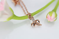 Banana Necklace, Rose Gold Banana Charm Necklace, Banana Charm, Fruit Charm, Food Charm, Rose Gold Necklace, Dainty Necklace, Womens Gift