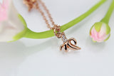Banana Necklace, Rose Gold Banana Charm Necklace, Banana Charm, Fruit Charm, Food Charm, Rose Gold Necklace, Dainty Necklace, Womens Gift