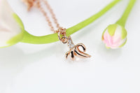 Banana Necklace, Rose Gold Banana Charm Necklace, Banana Charm, Fruit Charm, Food Charm, Rose Gold Necklace, Dainty Necklace, Womens Gift