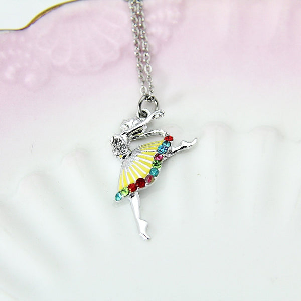 Ballet Necklace, Dance Necklace, Ballet Charm, Dance Charm, Ballet Gift, Dance School Gift, Ballet School Gift, Ballet Gift, N226