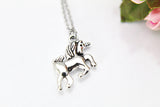 Unicorn Necklace, Silver Unicorn Charm, Fairytale Gift, Fantasy Gift, Personalized Gift, Best Friend Gift, Coworker Gift, Girlfriend Gift U1