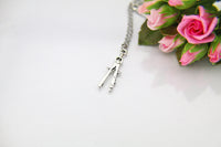 Architect Necklace, Compass Pencil Necklace, Architect Gift, Compass Pencil Charm, Graduation Gift, Engineer Gift, Personalized Gift