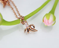 Banana Necklace, Rose Gold Banana Charm Necklace, Banana Charm, Fruit Charm, Food Charm, Rose Gold Necklace, Dainty Necklace, Womens Gift