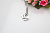 Great Grandma Gift, Great Grandma Necklace, Grandma Granddaughter Necklace, Great Grandma Charm, Heart Charm, Personalized Gift, N37