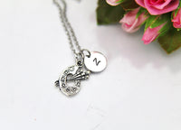 Silver Artist Palette Necklace, Paint Palette Charm, Artist Charm, Artist Gift, Art Teacher Gift, Personalized  Custom Monogram, N2635