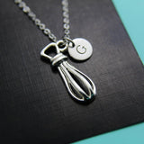 Whisk Necklace, Whisk Charm Silver Kitchen Whisk Mixer Charm, Baker Gift, Chef Gift, Foodie Gift, Mother's Day Gift, Aunt Gift, N2115