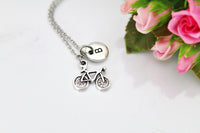 Bicycle Necklace, Silver or Gold Option, N157