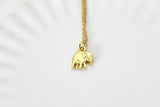 Elephant Necklace, Elephant Charm Necklace, Gold Elephant Charm, Animal Charm, Mother's Day Gift, Christmas Gift, Personalized Gift, N285