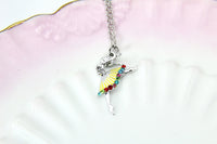 Ballet Necklace, Dance Necklace, Ballet Charm, Dance Charm, Ballet Gift, Dance School Gift, Ballet School Gift, Ballet Gift, N226