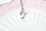 Ballet Dance Necklace, Ballet Charm, Dance Charm, Dance School Gift, Ballet School Gift, Ballet Gift, N227