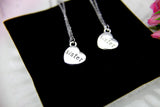 Sister Charm Necklace, Silver Sister Charm, Sister Charm, Heart Charm Necklace, Sister Gift, Mother's Day Gift, Personalized Gift, N270