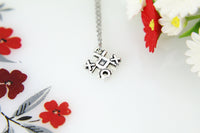 Tic Tac Toe Charm Necklace, XO Charm Necklace, Game Necklace, Game Charm, X's and O's Noughts and Crosses Charm Necklace Christmas Gift N377