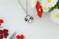 RR Necklace Gift, Railroad Crossing Necklace, Railroad Crossing Charm, RR Charm Necklace, RR Charm, Train Jewelry, Christmas Gift, N381
