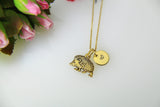 Gold Hedgehog Charm NecklaceHedgehog Porcupine Pet Gifts Ideas Personalized Customized Made to Order, N466