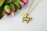 Cow Necklace, Gold Cow Charm Necklace, Farmer Necklace, Calf Charm, Animal Charm, Farmers Gift, Pet Gift, Christmas Gift, N490